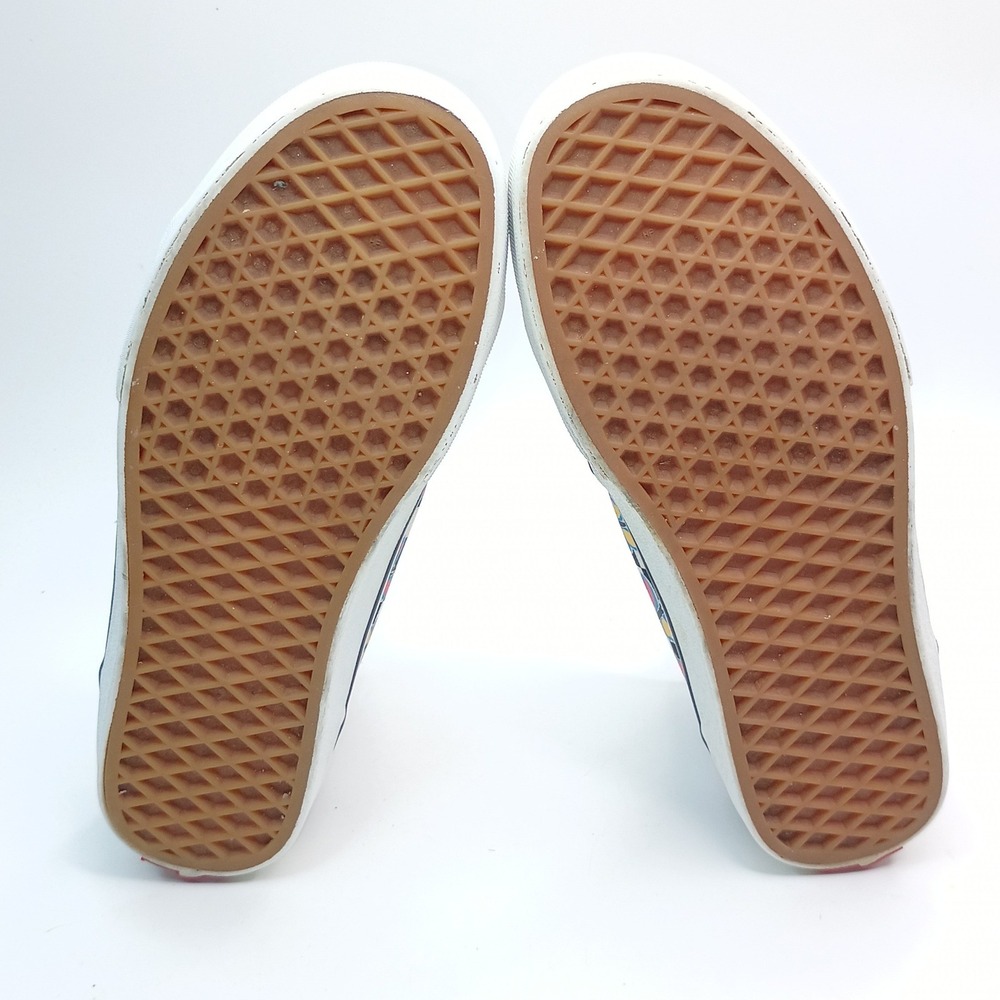 Vans Sk8-Hi Sneakers Women Size 8.5 Black Butterfly Checkerboard Canvas - Picture 8 of 11